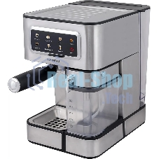 Кофеварка рожковая Hyundai HEM-5306 серебристый/черный, исп. кофе - молотый/капсулы, 1.8 л, 1350 Вт, 20 бар Кофеварка рожковая Hyundai HEM-5306 серебристый/черный, исп. кофе - молотый/капсулы, 1.8 л, 1350 Вт, 20 бар