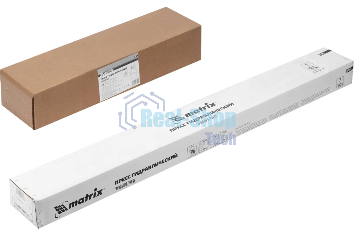 Пресс гидравлический Matrix 20 т, 640 х 540х 1500 мм (комплект из 2 частей)
