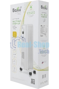 Обогреватель масляный Ballu Comfort BOH/CM-05WDN 1000 (5 секций) белый, 1000 Вт, 15 м2, термостат