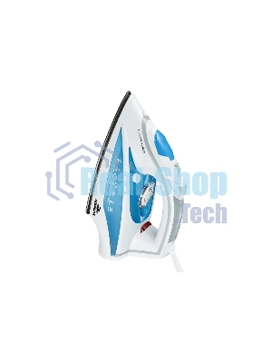 Утюг Добрыня DO-3122 2600Вт, керам, верт.отп, 350мл. бело/голубой