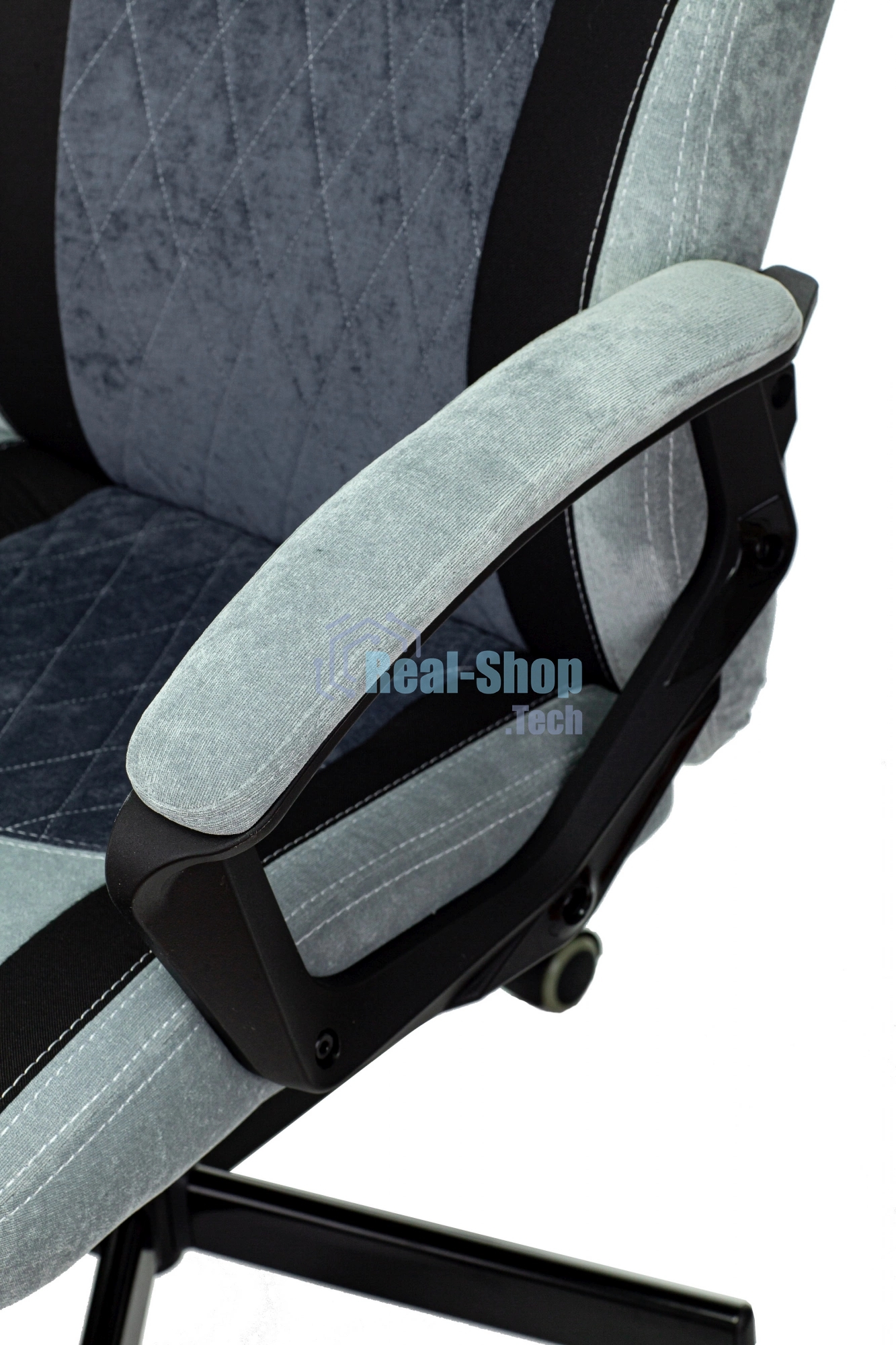 Кресло игровое Бюрократ VIKING 6 KNIGHT BL FABRIC синий, крестовина металл/пластик