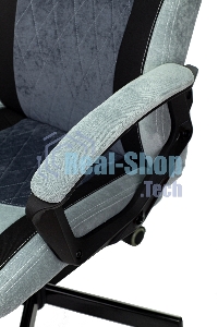 Кресло игровое Бюрократ VIKING 6 KNIGHT BL FABRIC синий, крестовина металл/пластик