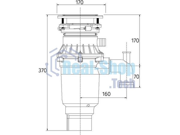 Измельчитель пищевых отходов Bonecrusher BC 810 Slim LIne