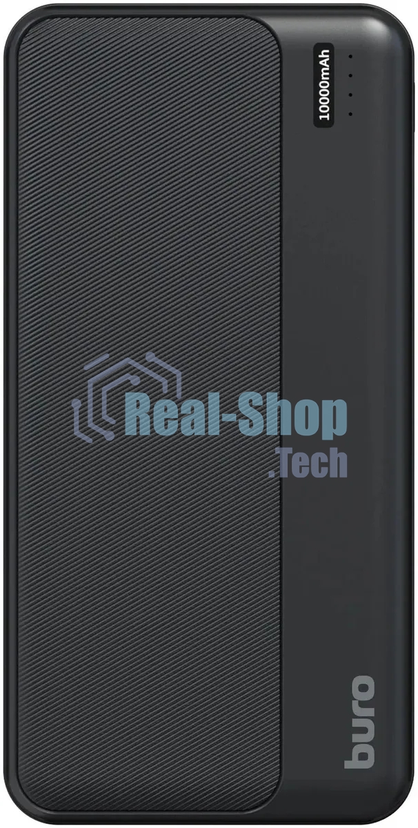 Портативный аккумулятор Buro BPF10A 10000mAh QC3.0/PD3.0 22.5W 2.1A 2xUSB-A/USB-C черный
