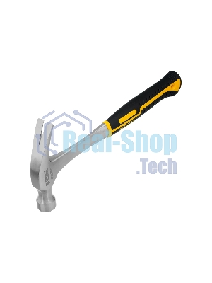 Молоток-гвоздодер Denzel 10423 450 г, цельнометаллический, двухкомпонентная рукоятка