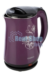 Чайник электрический ENERGY E-265 1,8 л,двойной корпус,фиолетовый,1500 Вт (164127)