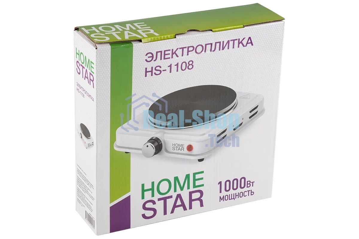 Плита настольная электрическая HOMESTAR HS-1108, чугун