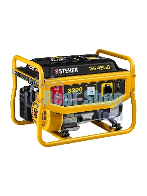 Электрогенератор бензиновый STEHER GS-4500, 3.3 кВт, 72 дБ, 39 кг