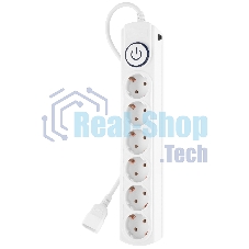 Сетевой фильтр Ippon BK-6-UPS-1.8-10-W 1.8 м (6 розеток) белый (коробка)
