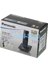 Телефон беспроводной (DECT) Panasonic KX-TG1711RUB черный АОН, Caller ID,12 мелодий звонка,подсветка дисплея,поиск трубки