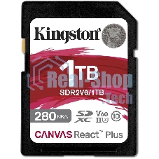 Флеш карта SDXC Kingston SDR2V6/1Tb Canvas React Plus w/o adapter 1Tb