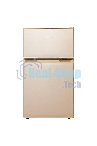 Холодильник BBK RF-099 бежевый двухкамерный 65/33л морозилка сверху, ручное