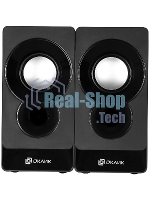 Акустическая система Oklick OK-165 2.0 черный 6Вт