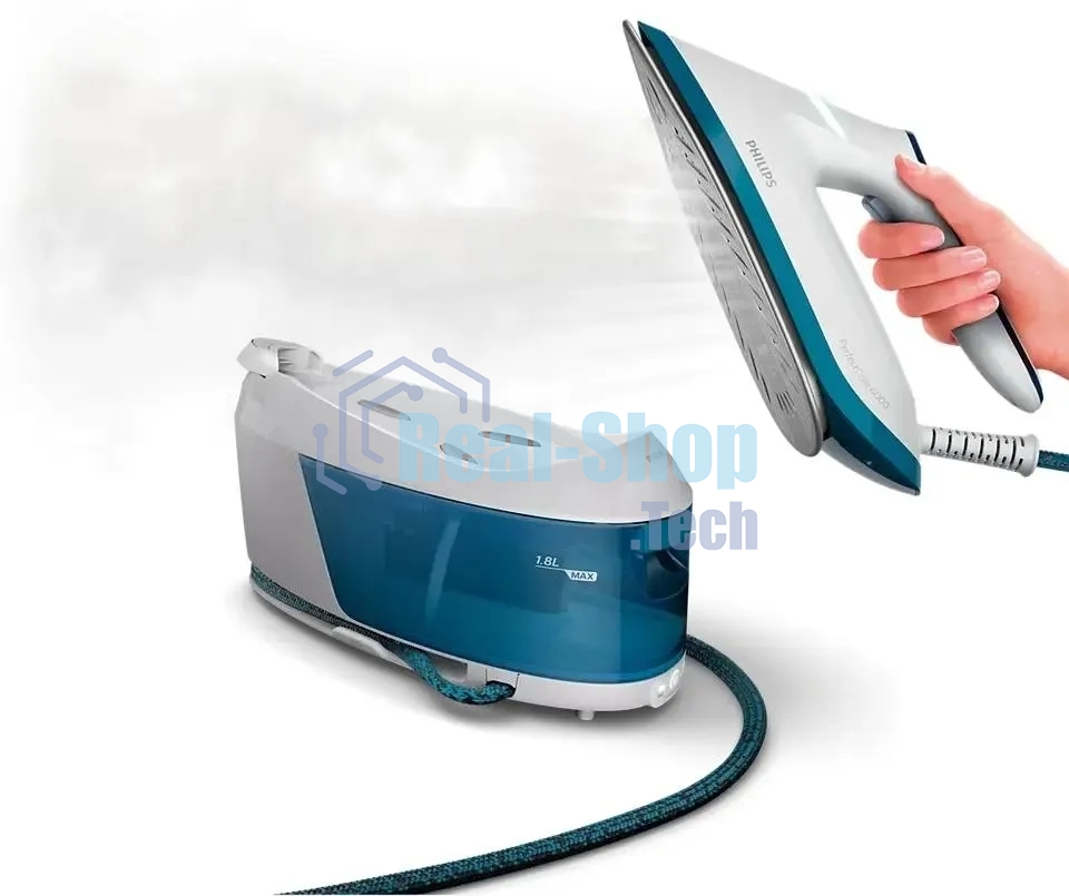 Парогенератор Philips PSG6022/20 2400Вт белый/голубой