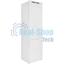 Встраиваемый холодильник Hotpoint HBT 20I белый двухкамерный 215/69л морозилка снизу