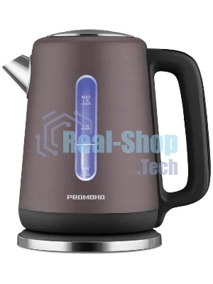 Чайник электрический Redmond KM238 1.7 л, 2200 Вт, серо-коричневый