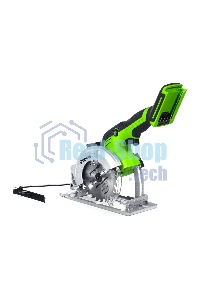 Циркулярная пила аккумуляторная GreenWorks G24MCS 24В, бесщеточная, без АКБ и ЗУ (1501207)