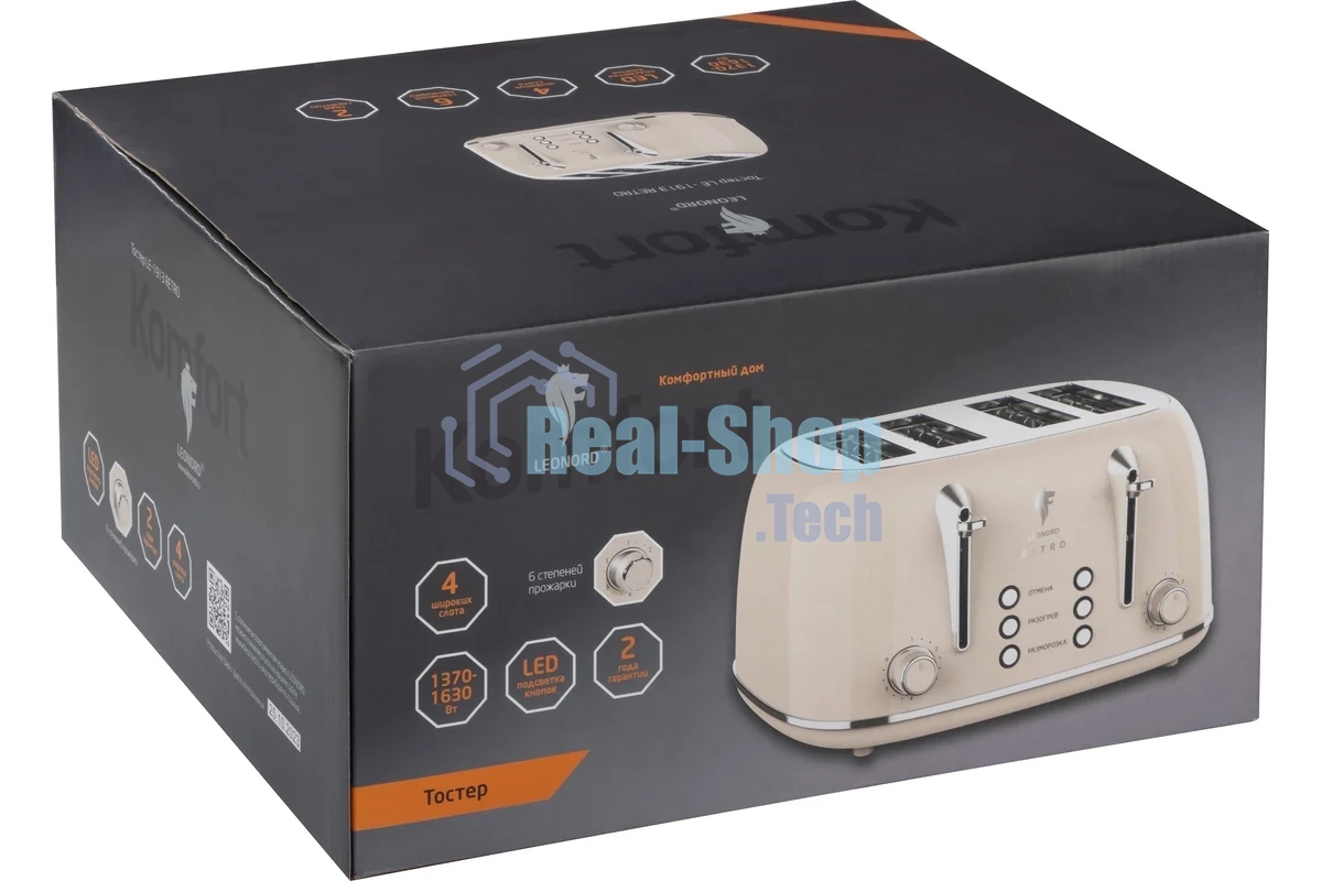 Тостер LEONORD LE-1913 RETRO (107479)