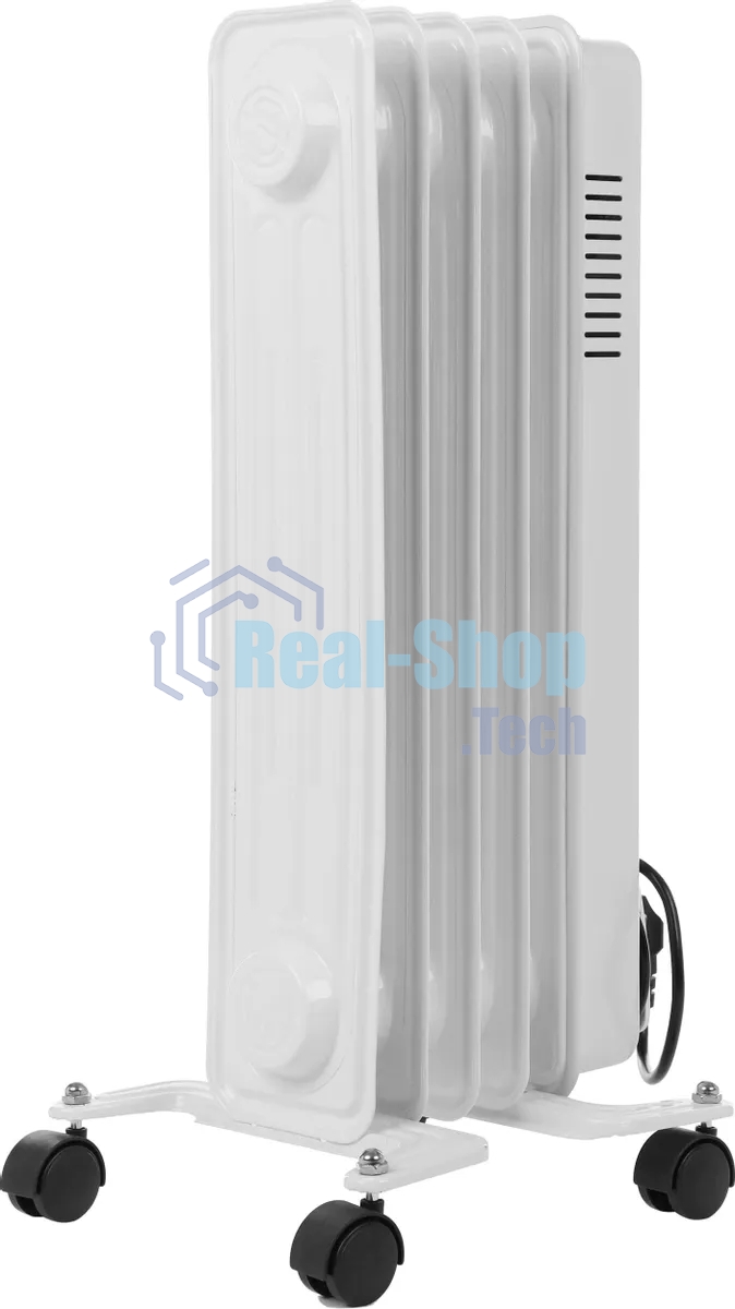 Обогреватель масляный Ballu Comfort BOH/CM-05WDN 1000 (5 секций) белый, 1000 Вт, 15 м2, термостат