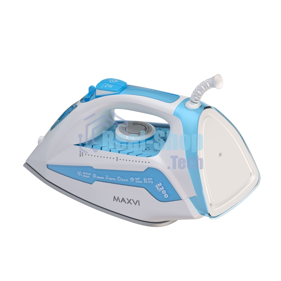 Утюг Maxvi SI2202 белый/голубой