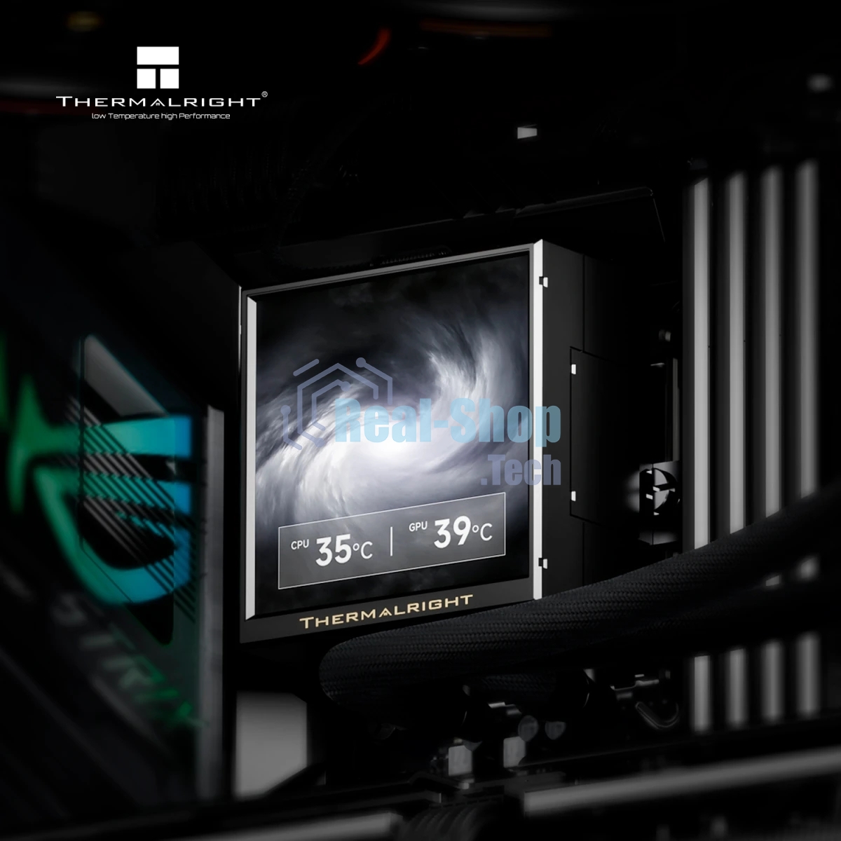 Система водяного охлаждения Thermalright Peerless Vision 360 UB Soc-AM5/AM4/1200/1700/1851 черный 4-pin 28.1dB Al Ret (P-VISION-UB-360-BL-ARGB)