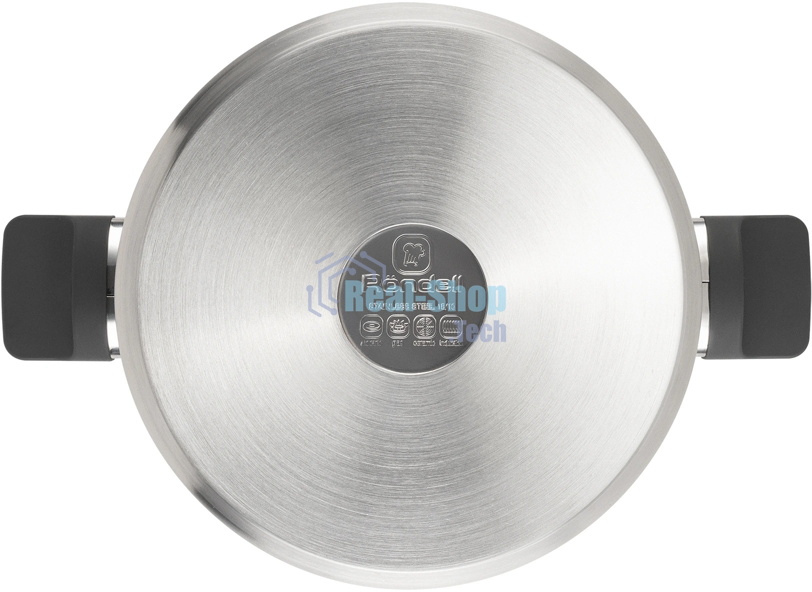 Кастрюля Rondell Chambray RDS-1956 4.8л. d=24см (с крышкой) стальной