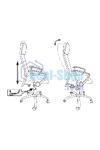 Кресло руководителя Бюрократ KB-6N/SL/B/TW-11 TW-01 TW-11 черный, сетка, крестовина хром