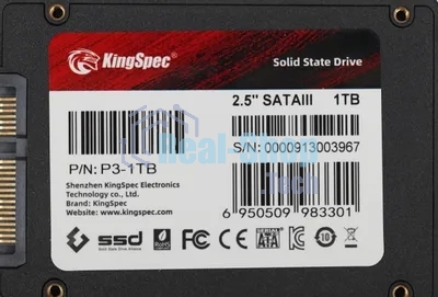Накопитель SSD KingSpec P3-1Tb, 1Tb, SATA, 2.5