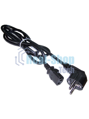 Шнур питания Lanmaster LAN-PP13/SHA-0.5-BK C13-Schuko проводник.:3x0.75мм2 0.5м 220В 10А (упак.:1шт) черный