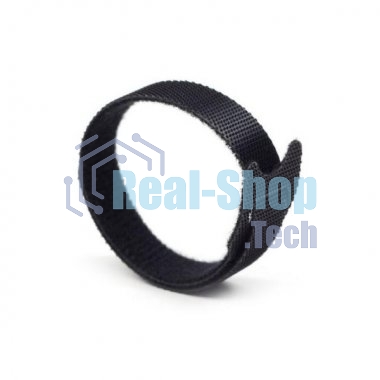 Хомут-липучка Lanmaster LAN-VCM125-BK 125x12 мм (упак: 20 шт) нейлон/полиэтилен внутри помещений черный