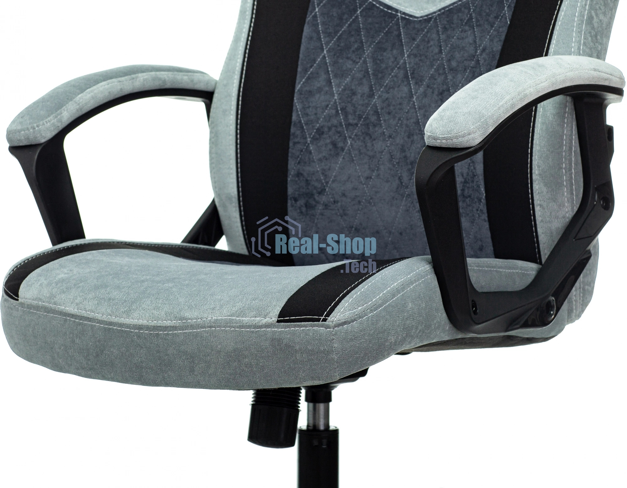 Кресло игровое Бюрократ VIKING 6 KNIGHT BL FABRIC синий, крестовина металл/пластик