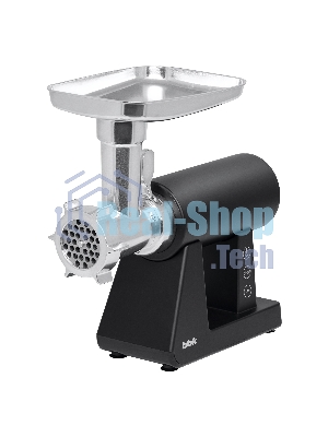 Мясорубка электрическая BBK MG3000 черный, 2500 Вт, 2.5 кг/мин, реверс, защита от перегрузки, металлический лоток, насадки - 7