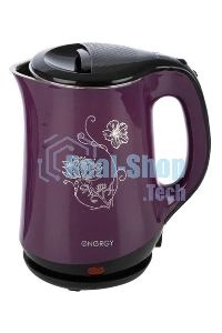 Чайник электрический ENERGY E-265 1,8 л,двойной корпус,фиолетовый,1500 Вт (164127)