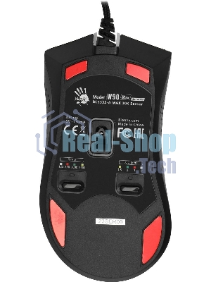 Мышь проводная A4Tech Bloody W90 Max белый/черный, 10000 dpi, USB, кнопки - 10