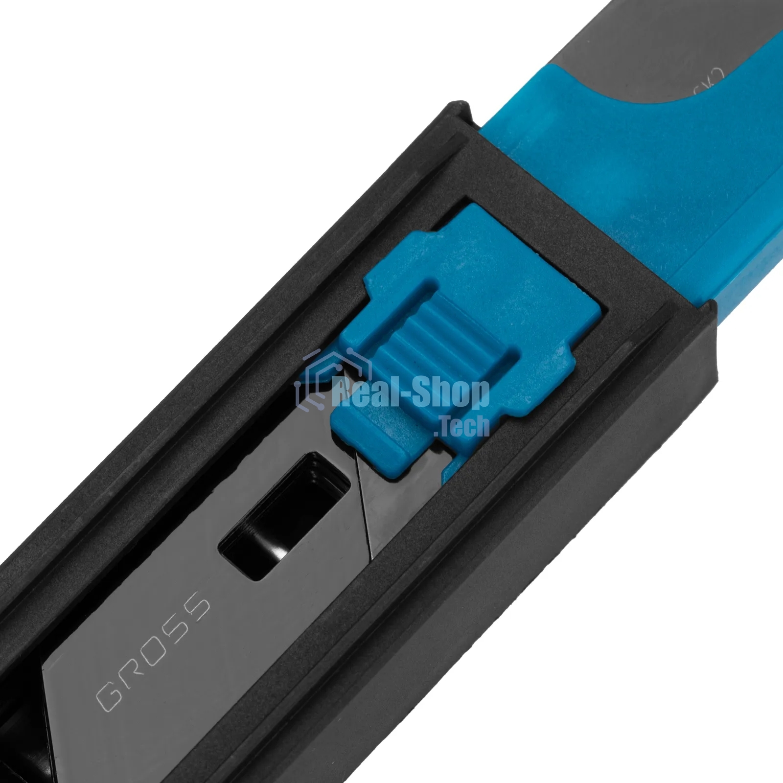 Лезвия Gross 79377, 19 мм, SK2 Black, трапециевидные, выдвижной пластиковый пенал, 10 шт.