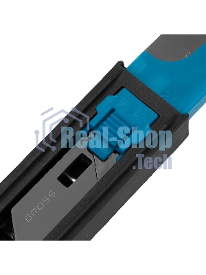 Лезвия Gross 79377, 19 мм, SK2 Black, трапециевидные, выдвижной пластиковый пенал, 10 шт.