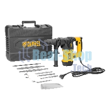Перфоратор Denzel RHVB-1250-32, SDS-plus, 1250 Вт, 5,5 Дж, от сети