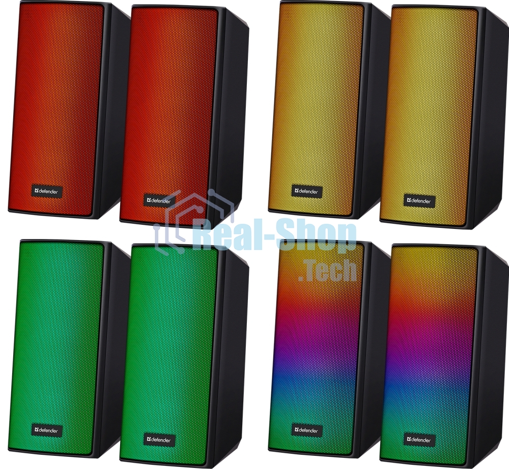 Акустическая система 2.0 Defender Spitfire black (6Вт, питание от USB, bluetooth)