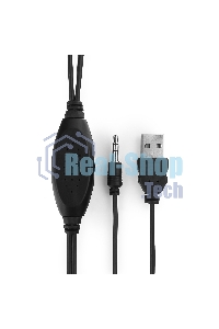 Акустическая система Gembird SPK-204, черный МДФ,2х3 Вт, регулятор громкости, USB