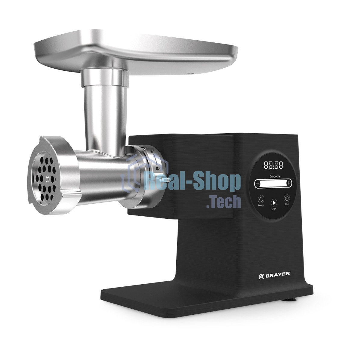 Мясорубка электрическая BRAYER BR1611, 2500Вт, черный