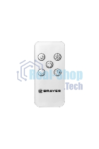 Колонный вентилятор BRAYER BR4957, эл.упр.,пульт ДУ,вращение,мощ-ть60Вт, LED дисплей, 3 скор.Таймер