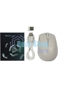 Мышь беспроводная Raskat M007WB белый, 2400 dpi, радиоканал, Bluetooth, USB, кнопки - 6