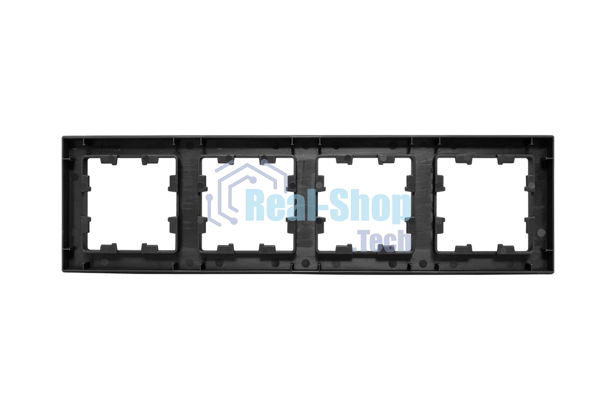 Рамка Эпика 4 - местная EKF UP1-FPB-04 черная, пластик