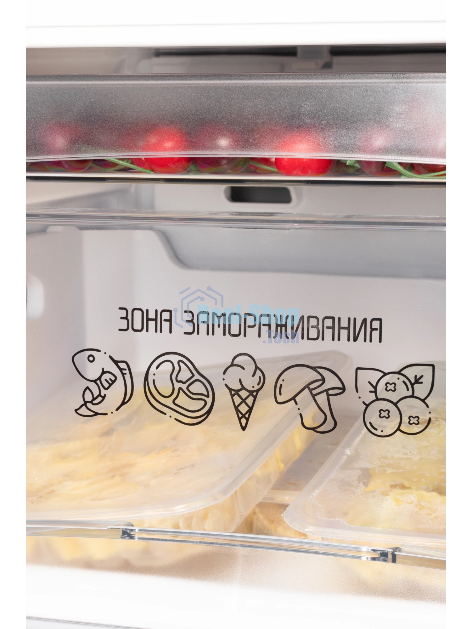 Холодильник Nordfrost NRG 162NF GSS серый мрамор двухкамерный 205/105л морозилка снизу, No Frost