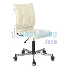Кресло компьютерное Бюрократ CH-330M/BEIGE бежевый, искусственная кожа, крестовина металл, без подлокотников
