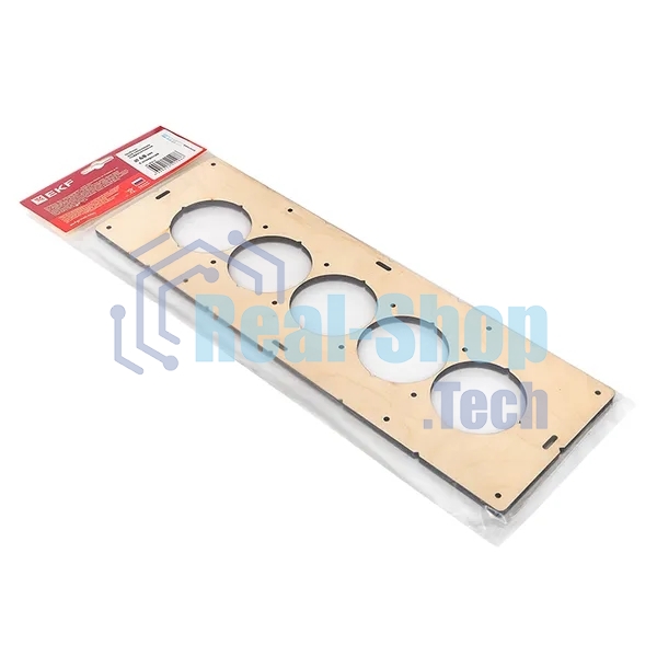 Шаблон для подрозетников EKF Expert sh-d68-5 c 5 отверстиями d 68 мм