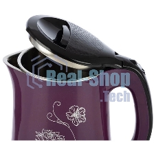 Чайник электрический ENERGY E-265 1,8 л,двойной корпус,фиолетовый,1500 Вт (164127)