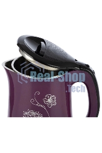 Чайник электрический ENERGY E-265 1,8 л,двойной корпус,фиолетовый,1500 Вт (164127)