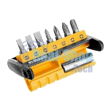 Набор бит с магнитным держателем Denzel S2, 8 шт.