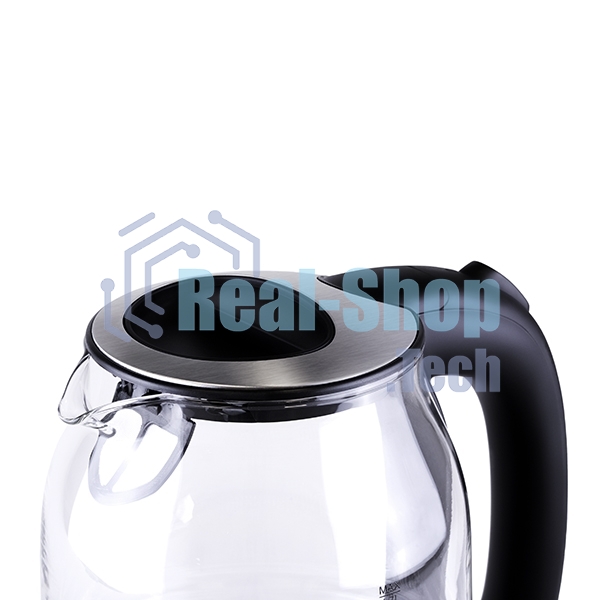 Чайник электрический BQ KT1833G черный/стальной, 2200 Вт, 1.7 л